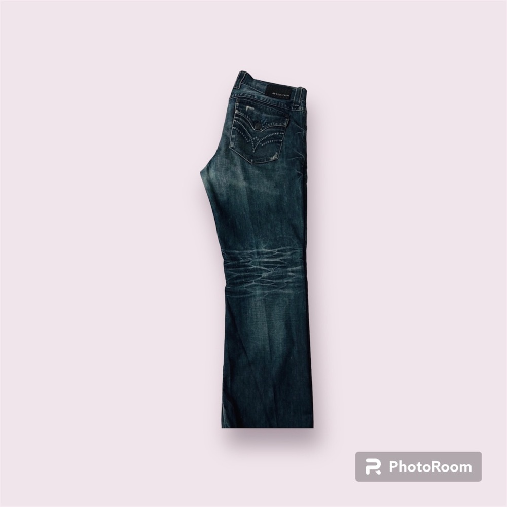 Affliction Relaxed Bootcut Ripped Jeans - Picture 8 of 10